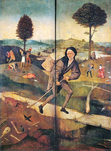 Plik:The Pedlar, closed state of The Hay Wain by Hieronymus Bosch.jpg