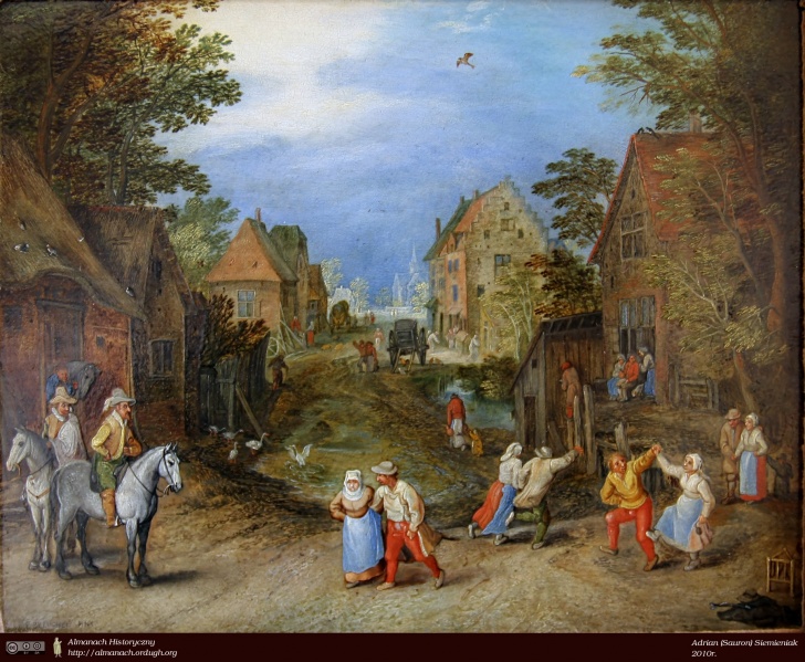 Plik:Almanach-Jan II Brueghel Wioskowa droga z chlopami.jpeg