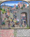 BNF FR2644 002 - The men of Ghent capture and pillage Grammont (1380).jpg